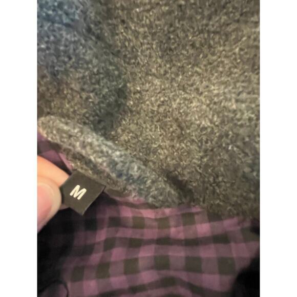 Steve Madden Wool Blend Pea Coat Jacket Women Medium Gray Neutral Minimalist - Picture 3 of 13